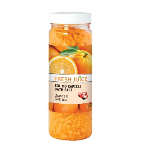 Miniaturka artykułu - FRESH JUICE S&oacute;l do kąpieli - Orange & Guarana, 700g