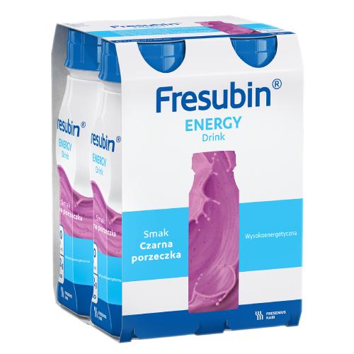 Miniaturka artykułu - Fresubin Energy Drink smak czarna porzeczka, 4 x 200 ml