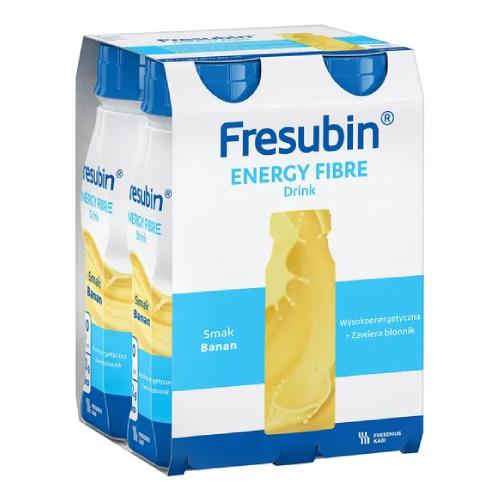Miniaturka artykułu - Fresubin Energy Fibre Drink smak banan, 4 x 200 ml