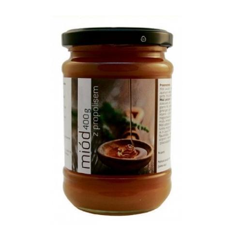 Miniaturka artykułu - GAL Mi&oacute;d nektarowy wielokwiatowy z propolisem - 400 g