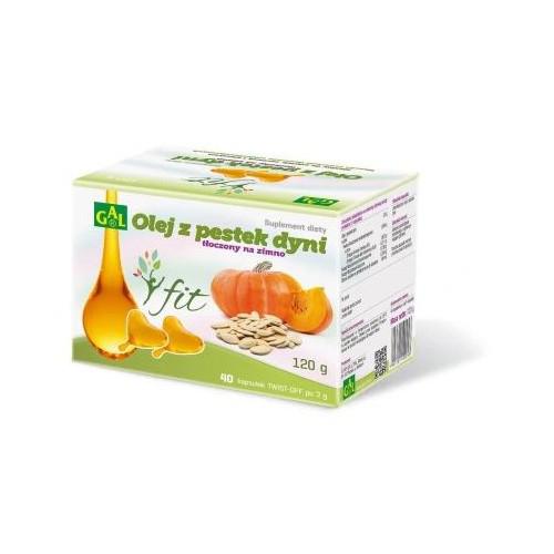 Miniaturka artykułu - GAL Olej z pestek dyni fit- 40kaps.