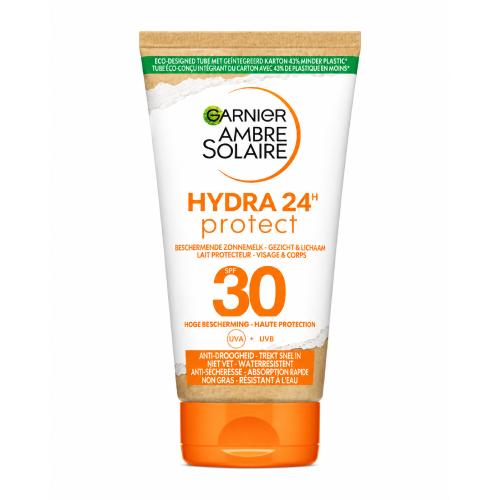 Miniaturka artykułu - Garnier Ambre Solaire Hydra 24h Protect SPF 30 Wodoodporny krem do twarzy i ciała, 50 ml