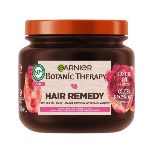 Miniaturka artykułu - GARNIER Botanic Therapy Hair Remedy Maska przeciw wypadaniu włos&oacute;w Olejek rycynowy i Migdał, 340ml
