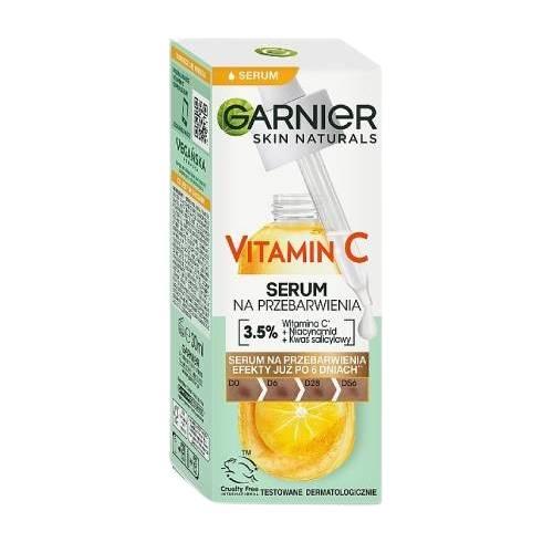 Miniaturka artykułu - GARNIER Skin Naturals Super Serum na przebarwienia Vitamin C, 30ml