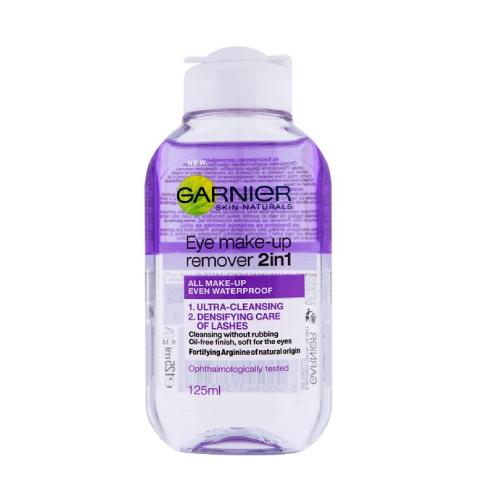 Miniaturka artykułu - GARNIER SkinActive płyn do demakijażu oczu 2w1, 125ml