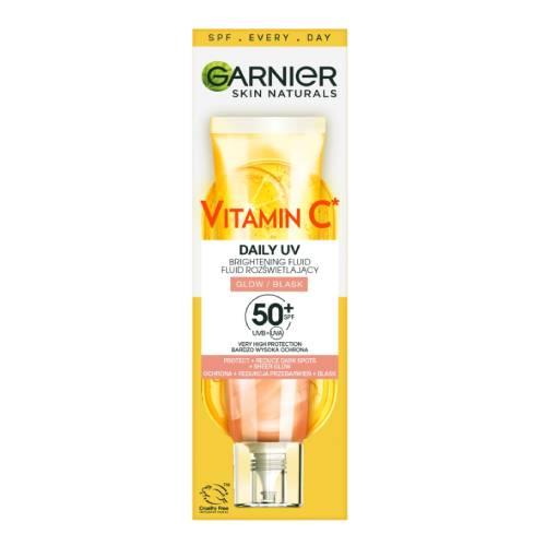 Miniaturka artykułu - GARNIER Skin Naturals Vitamin C Fluid rozświetlający SPF50+, 40ml