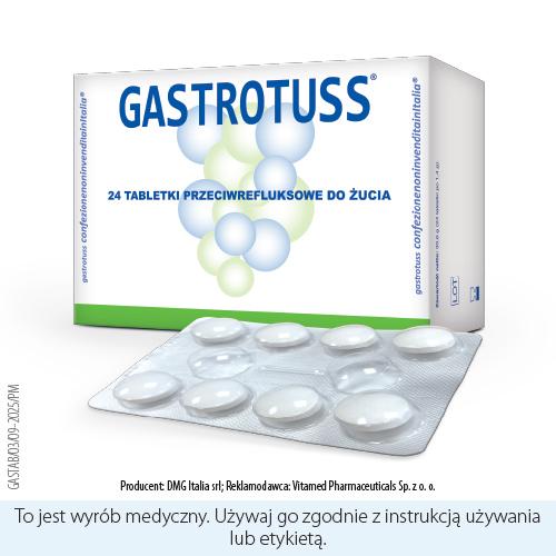 Miniaturka artykułu - Gastrotuss, 24 tabletki do żucia