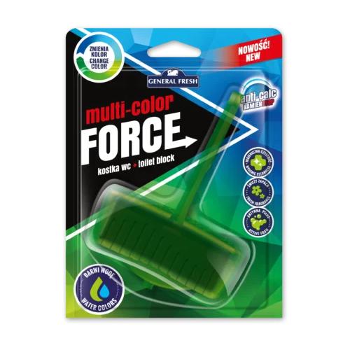 Miniaturka artykułu - General Fresh Multi-Color Force Kostka do WC barwiąca wodę las, 40g