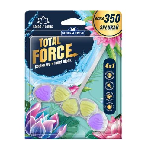 Miniaturka artykułu - General Fresh kostka do WC Total Force LOTOS, 40g