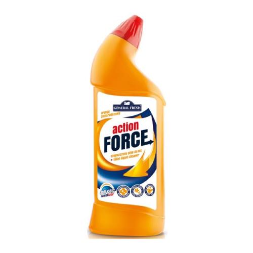 Miniaturka artykułu - General Fresh Action Force Płyn do WC pomarańcza, 1l