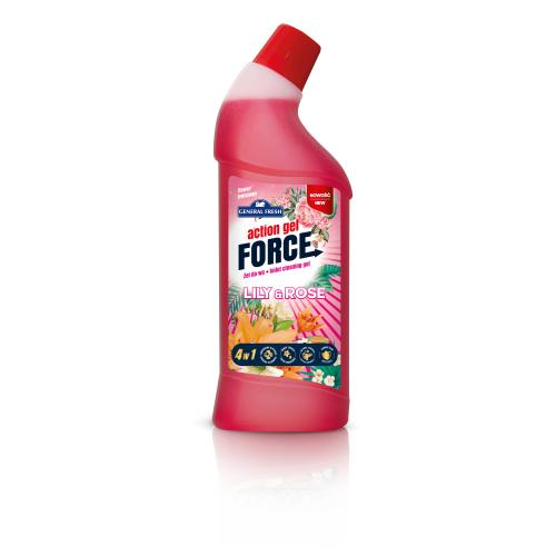 Miniaturka artykułu - General Fresh Action Gel Force Żel Do WC - Kwiatowy, 1l