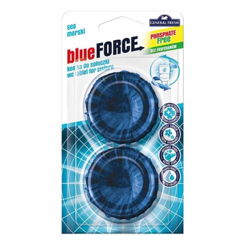 Miniaturka artykułu - General Fresh Blue Force Kostka do spłuczki Morski, 2x40g