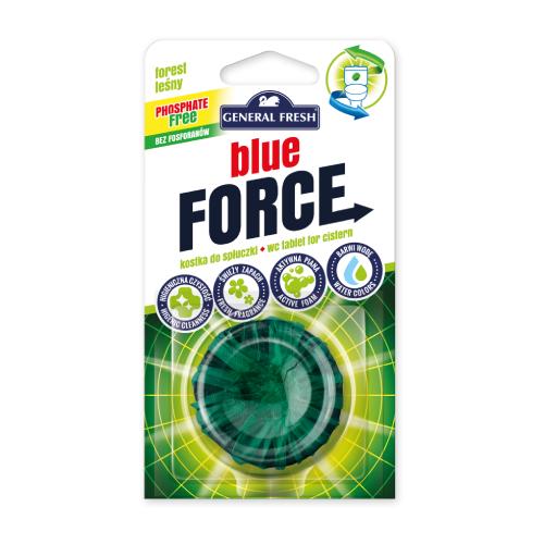Miniaturka artykułu - General Fresh Blue Force Kostka do spłuczki Leśny, 40g