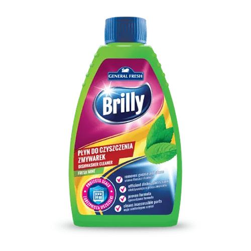 Miniaturka artykułu - General Fresh Brilly Płyn do czyszczenia zmywarki Miętowy, 250ml