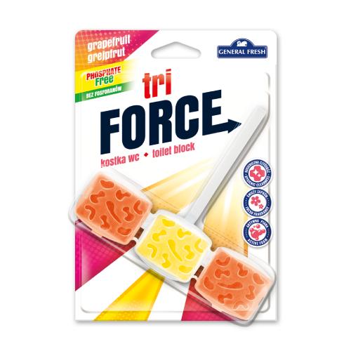 Miniaturka artykułu - General Fresh Tri Force Kostka do WC Grejpfrut, 45g