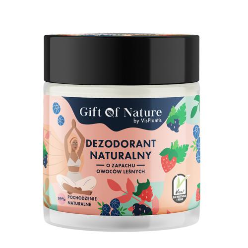 Miniaturka artykułu - GIFT OF NATURE Dezodorant naturalny w kremie o zapachu owoc&oacute;w leśnych, 75ml