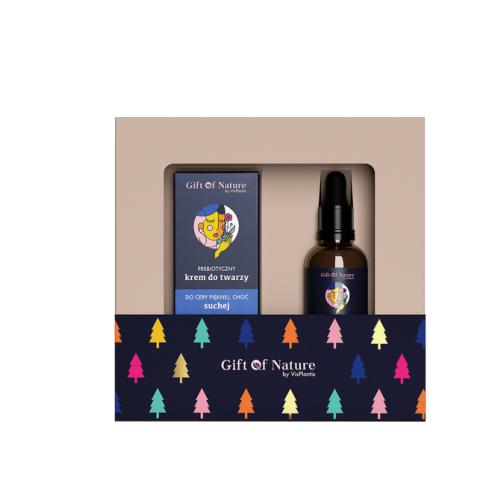 Miniaturka artykułu - GIFT OF NATURE Zestaw do sk&oacute;ry suchej Krem prebiotyczny, 50ml i serum do twarzy, 30ml
