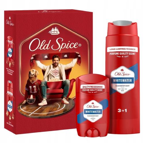Miniaturka artykułu - Old Spice Zestaw Whitewater (Dezodorant, 50 ml + Żel pod prysznic, 250 ml)