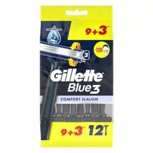 Miniaturka artykułu - Gillette Blue3 Jednorazowe maszynki do golenia, 12 szt.