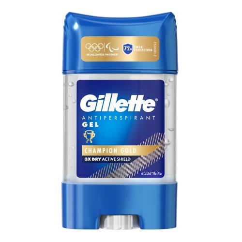 Miniaturka artykułu - Gillette Antyperspirant w żelu dla mężczyzn Champion Gold, 70 ml