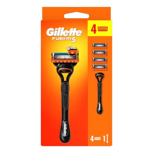 Miniaturka artykułu - Gillette Fusion5 Maszynka do golenia dla mężczyzn + 4 ostrza wymienne
