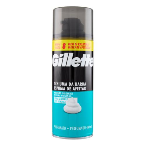 Miniaturka artykułu - Gillette Sensitive Pianka do golenia dla mężczyzn do sk&oacute;ry wrażliwej, 400 ml