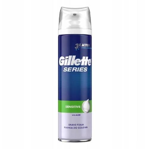 Miniaturka artykułu - GILLETTE Series Sensitive Pianka do golenia, 250ml