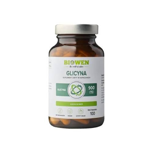 Miniaturka artykułu - Biowen Glicyna, 100 kaps.