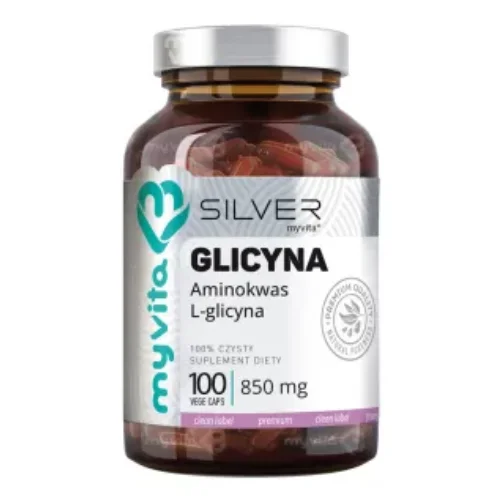 Miniaturka artykułu - MyVita Silver Glicyna, 100 kaps.