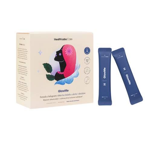 Miniaturka artykułu - Health Labs GlowMe Malina-bor&oacute;wka, 30 sasz. - suplement z kolagenem