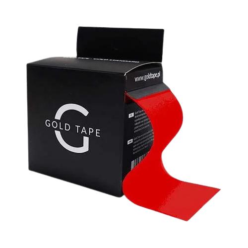 Miniaturka artykułu - Gold Tape Taśma do kinesiotapingu 5 cm x 5 m czerwona, 1 szt.