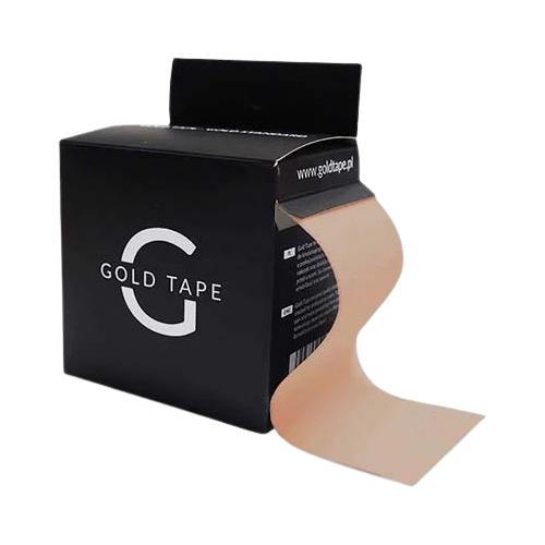 Miniaturka artykułu - Gold Tape Taśma do kinesiotapingu 5 cm x 5 m beżowa, 1 szt.