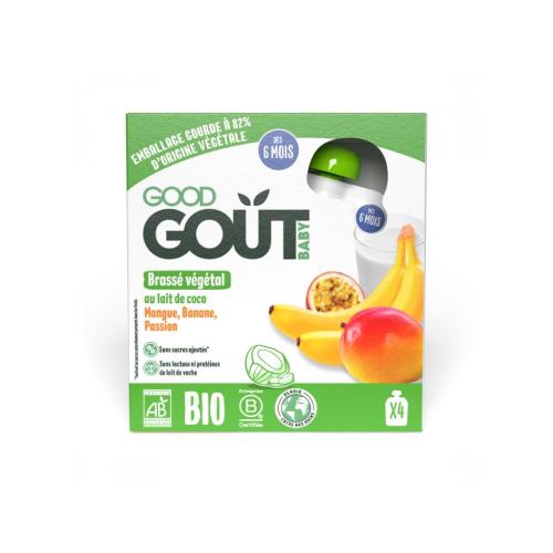 Miniaturka artykułu - Good Gout BIO Deser kokosowy z egzotycznym owocem, 4x85g
