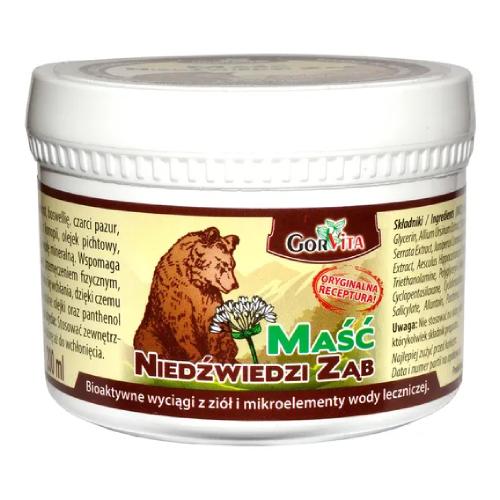 Miniaturka artykułu - GORVITA Maść NIEDŹWIEDZI ZĄB - 200 ml