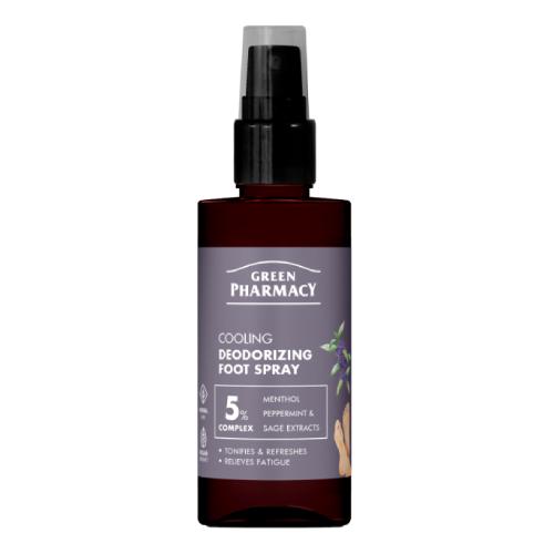 Miniaturka artykułu - Green Pharmacy Chłodzący dezodorant do st&oacute;p w sprayu, 150 ml