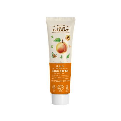 Miniaturka artykułu - Green Pharmacy Krem do rąk 3w1 z efektem drugiej sk&oacute;ry, 100 ml