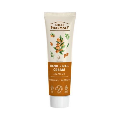 Miniaturka artykułu - Green Pharmacy Krem do rąk i paznokci olej arganowy, 100 ml