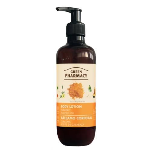 Miniaturka artykułu - GREEN PHARMACY Balsam do ciała Kurkuma i Olejek dyniowy, 400ml