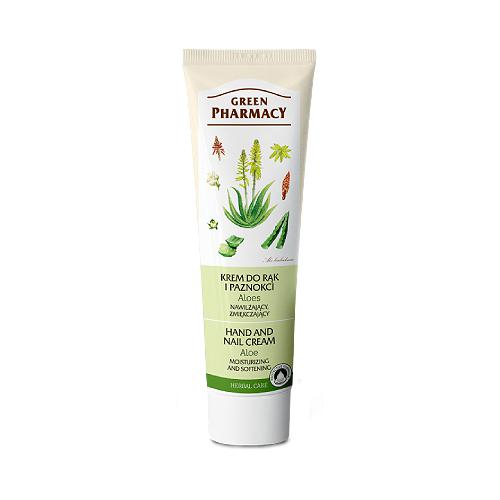 Miniaturka artykułu - GREEN PHARMACY Krem do rąk Aloes - 100ml