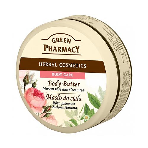 Miniaturka artykułu - GREEN PHARMACY Masło do ciała R&oacute;ża piżmowa i zielona herbata - 200 ml