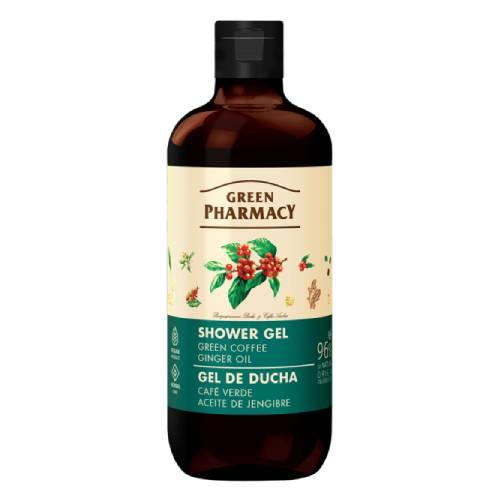 Miniaturka artykułu - GREEN PHARMACY Żel pod prysznic Zielona kawa i Imbir, 500ml