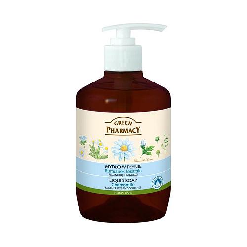 Miniaturka artykułu - GREEN PHARMACY Mydło w płynie Rumianek - 460 ml (27114)