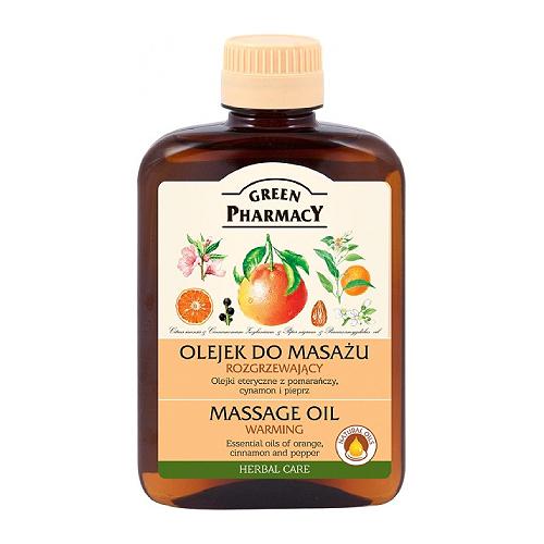 Miniaturka artykułu - GREEN PHARMACY Olejek do masażu rozgrzewający - 200 ml
