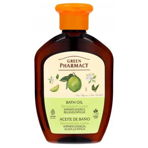 Miniaturka artykułu - GREEN PHARMACY Olejek kąpielowy bergamota i limonka - 250ml