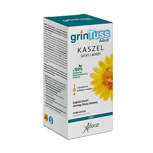 Miniaturka artykułu - GrinTuss Syrop dla dorosłych, 180 g