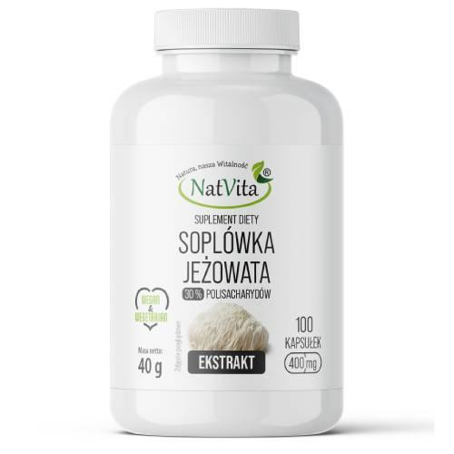 Miniaturka artykułu - NatVita Sopl&oacute;wka Jeżowata Ekstrakt 30%, 100 kaps.