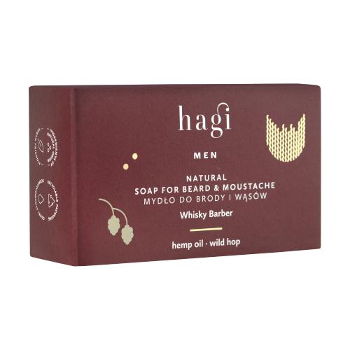 Miniaturka artykułu - HAGI Whisky Barber Mydło do brody i wąs&oacute;w, 100g