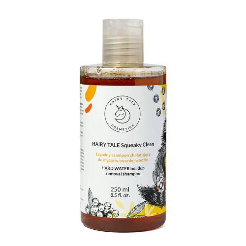 Miniaturka artykułu - Hairy Tale Cosmetics Squeaky Clean Łagodny szampon chelatujący do mycia w twardej wodzie, 250 ml
