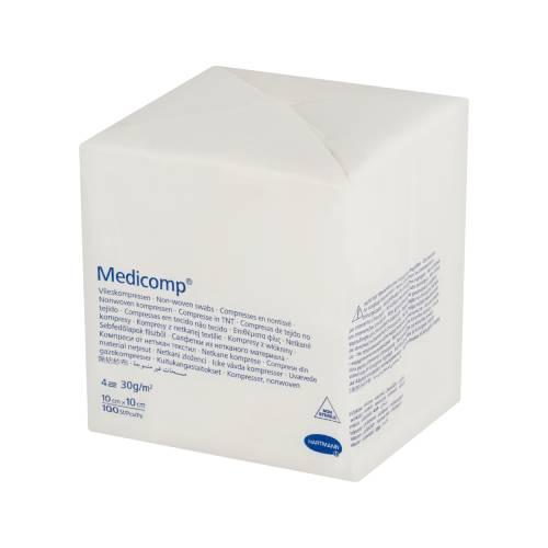 Miniaturka artykułu - Hartmann Medicomp 10cm x 10cm kompresy niejałowe, 100 szt.