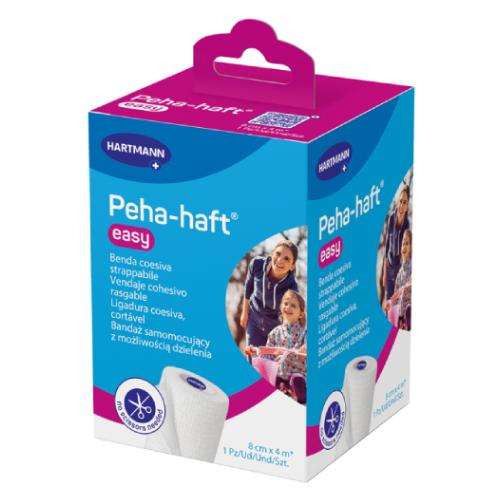 Miniaturka artykułu - HARTMANN Peha-haft Easy Opaska podtrzymująca biała 8cm x 4m
